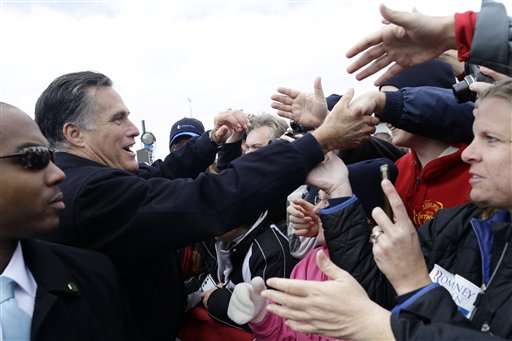 Mitt Romney campaigning